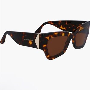 Victoria Beckham Brown Tortoise Sunglasses